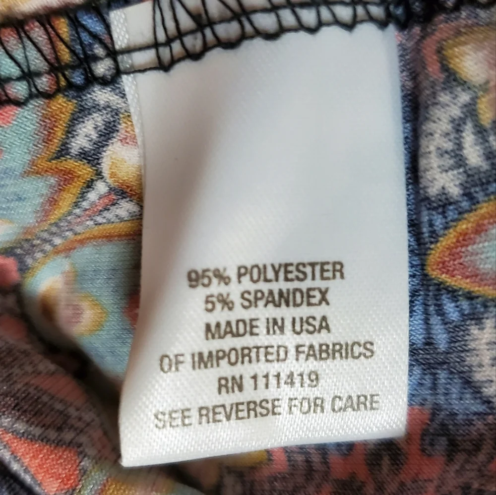 Colorful Tunic by Dressbarn Like New 1X - Picture 5 of 7